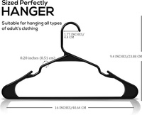 Cintres multifonctionnels souples en PP, légers, durables, antidérapants, pour vêtements, gain de place, moins chers, pour armoire, en boîte colorée