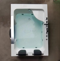 Spa intérieur pour 2 personnes, jacuzzi en acrylique, jets de massage de luxe, baignoire à remous, grand espace, baignoire jacuzzi avec éclairage LED et télévision