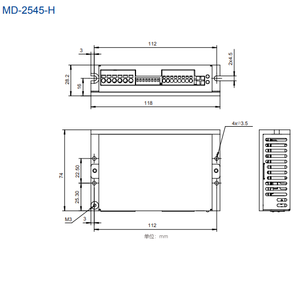 Controlador de Motor Nuevo SAMSR MD-2545-H, Controlador de Accionamiento Híbrido Micro de 4.5A - Product Image 3