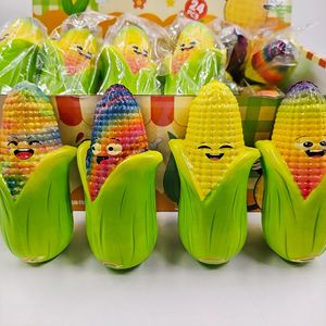 Juguete de maíz de dibujos animados, suave, con degradado de arcoíris, de levantamiento lento, juguete antiestrés realista, regalo para fiestas infantiles - Product Image 5