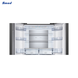 Réfrigérateur-congélateur à porte française en acier inoxydable noir de 486 L, 220 V/50 Hz, best-seller pour usage domestique DM-632WS3 - Product Image 5