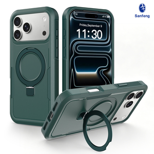 Funda Magnética Antigolpes de Alta Gama para Teléfono Móvil con Soporte para iPhone 17 18 Pro Max, Venta al Por Mayor de Fábrica, Empaque con Logotipo Personalizado - Product Image 1