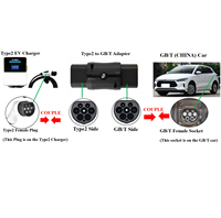 Adaptateur de charge pour voiture électrique IEC62196 norme chinoise 32A 16A connecteur EV type 2 vers GBT