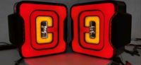 Gobison Car Offroad 4x4 Accessoires Auto Feu arrière à LED pour Jeep pour wrangler JK Feu arrière