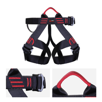 Ensemble de harnais de sécurité pour l'escalade avec corde statique de 10 m, abaisseur en forme de 8 et mousqueton - Rappel professionnel