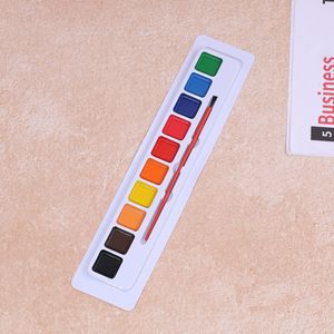 Set di 10 Colori di Acquerelli Solidi per Bambini, Set di Pigmenti per Pittura in Forme a Cuore, Rotonde e Quadrate - Product Image 3