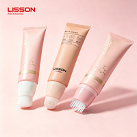 Tube applicateur de sérum pour soins du cuir chevelu avec brosses/éponges/silicone/roll-on cosmétique personnalisé pour crème capillaire