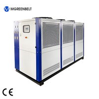Refroidisseur industriel automatique portable 24 tonnes/30 kW avec moteur intégré, réservoir d'eau, évaporateur à calandre tubulaire, couleur personnalisable en option