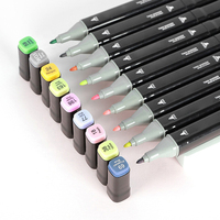 Ensemble de stylos surligneurs à double pointe pour artistes, école, bricolage, permanents, 120 couleurs, marqueurs d'art
