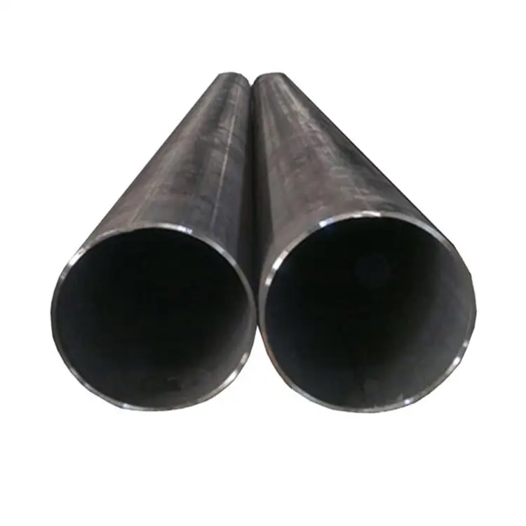 Tubulação de aço carbono redonda sem emenda ASTM A53 A106 ERW tubo de aço carbono preto