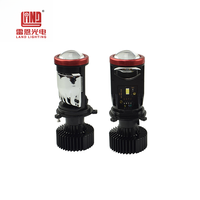 Projecteur super lumineux lentille de phare LED Mini H7 H4 LED ampoules de phare Laser Bi voiture lentille de projecteur LED