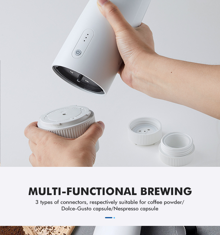 Mini Espresso Coffee Machine Portable Coffee Maker Machine Manual Handheld Espresso Electric Coffee Maker for Home Travel