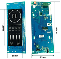 Carte de contrôle PCB pour purificateur d'eau par osmose inverse intelligent avec rinçage automatique et surveillance TDS LCD