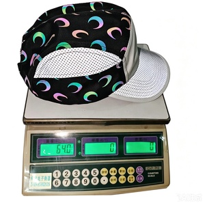 Casquettes de sport réfléchissantes unisexes en tissu léger à 5 panneaux, à visière souple, holographiques, avec sangle en nylon réglable, idéales pour la course nocturne - Product Image 2