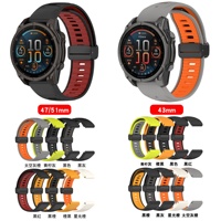 Tali Jam Tangan Silikon Resmi untuk Garmin Fenix 8 7X 7 6 Fenix E Enduro 3 2 Epix Pro Gelang Easyfit Tali Pergelangan Tangan Forerunner965