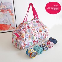 Tas Lipat Akordion Poliester Terbaru, Kapasitas Besar dengan Tali Bahu untuk Belanja, Perjalanan & Penyimpanan, Grosir