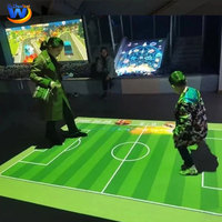Jeux interactifs Entraîneur de buts de football Kinect Sports Jeu de football Projection au sol Simulateur de football interactif AR