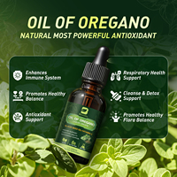 Huile d'origan liquide en gouttes 80% Carvacrol Nigelle Vitamine E Immunité Digestion Antioxydant Végétalien Sans OGM Sans Sucre Complément GMP