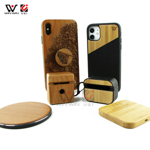 Étui de protection en bois naturel pour écouteurs, <span class=keywords><strong>accessoire</strong></span> pour Mobile, lot de <span class=keywords><strong>12</strong></span> pièces - Product Image 2