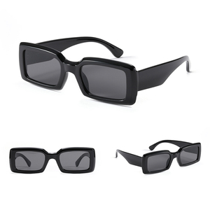 À la mode classique personnalisé Logo rétro à la mode femmes petites lunettes de soleil Rectangle pour dames unisexe - Product Image 2