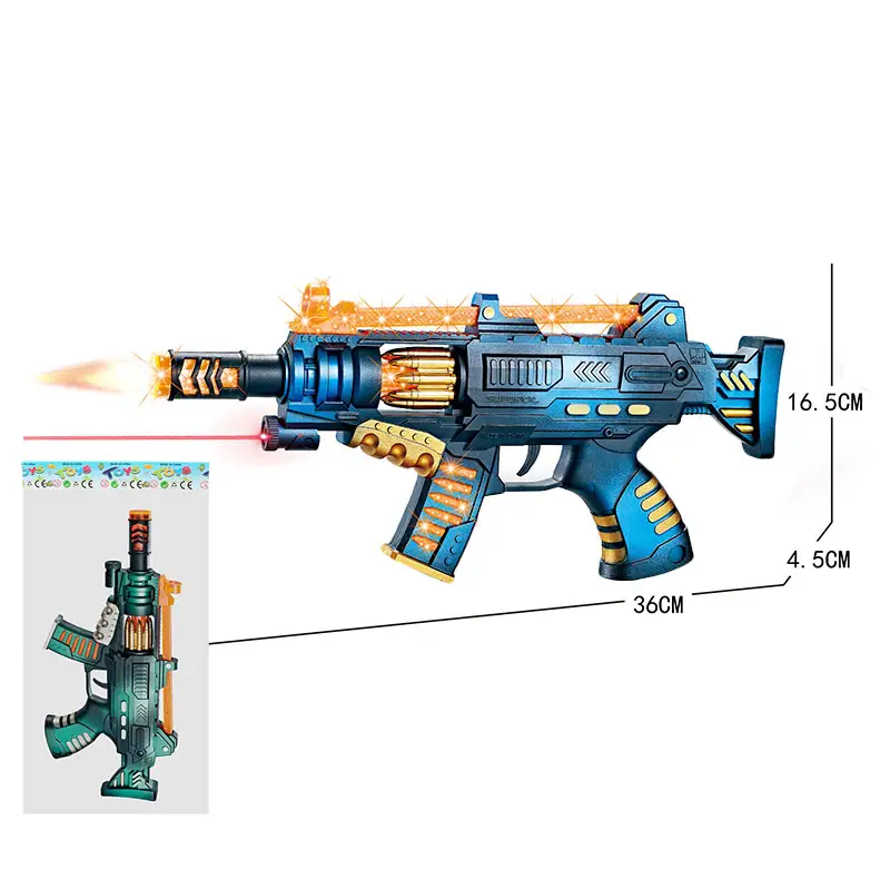 Hadiah Natal Mainan Laser Tag Gun Mainan Lampu dan Suara Senapan Mesin Inframerah