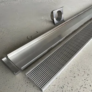 Les plus populaires Insert de carrelage en acier inoxydable SUS316 Long drain de sol de douche linéaire