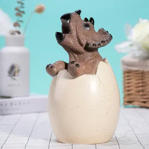 Creative Dinosaur Decoration Resin Arts Crafts Piggy Bank Custom Piggy Bank