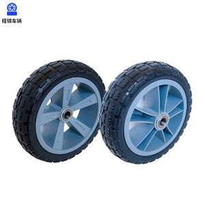 Roues Cheng Jin 10 pouces avec pneus pleins 10x3.50-7 en mousse PU pour chariot de jardin, remorque de yacht - Product Image 1