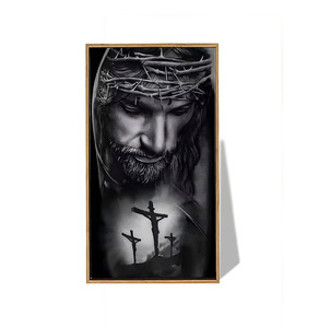 Maßgeschneiderte Größe Design Verpackung UV Digital Öl Leinwand Blumen Christliche Religion Wasserdicht Umweltfreundlich Moderne Wandkunst Gemälde - Product Image 2