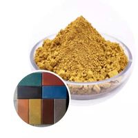 Pigment jaune d'oxyde de fer Pigment de ciment de sol pour béton brique asphalte