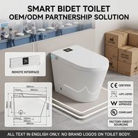 Articles sanitaires en céramique, bidet automatique, toilette avec capteur de chasse d'eau, WC électrique, salle de bain, toilette intelligente avec télécommande