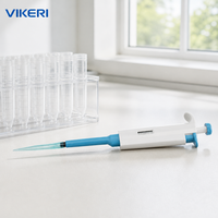 Pipette monocanal réglable VIKERI 100-1000ul, micropipette de laboratoire clinique, distribution de liquides de haute précision, boîtier en ABS