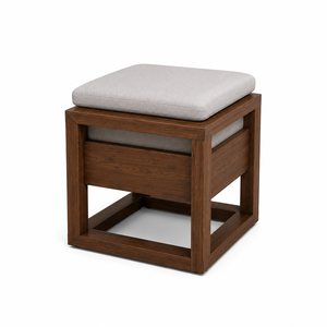 Modern L Shaped Wooden <b>Sofa</b> Set with Grey Cushions Storage Coffee Table and Ottoman Living Room Furniture - Product Image 5
