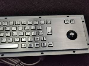Touchpad paslanmaz çelik Metal tuş takımı ile IP65 sağlam Usb endüstriyel klavye Kiosk braille nokta klavye için - Product Image 3