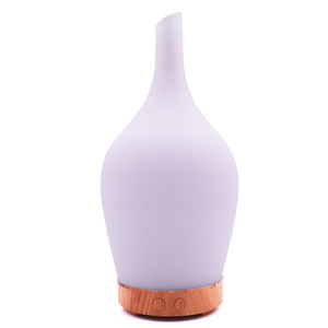 Diffuseur d'huiles essentielles créatif en verre à effet bois, humidificateur ultrasonique pour la maison, 10-20 m², réservoir d'eau inférieur à 0,5 L - Product Image 1