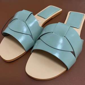 Mules plates tendance pour femmes, en cuir PU, mocassins décontractés d'extérieur, sabots colorés imperméables – Direct Usine - Product Image 2