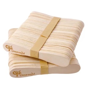 แท่งไอศกรีมทำจากไม้แบบใช้แล้วทิ้งพิมพ์โลโก้แบรนด์จากผู้ผลิตสีทอง - Product Image 5