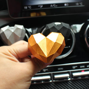 Ambientador para Coche con Clip de Ventilación, Material de Yeso, Estilo Bonito, Eliminación de Olores, Diseño Creativo de Corazón 3D, Difusor de Aromaterapia para Interiores de Coche - Product Image 6