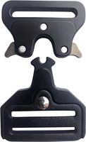 KingHon 25mm 32mm 40mm Verschiedene Größen Legierung Schnellverschluss Taktische Westenschnalle Halsband Gürtelschnalle für Gurtband Schwarz