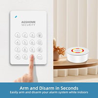 Système d'alarme WiFi Tuya OEM, système de sécurité intelligent pour la maison, kit d'alerte WiFi Smart Life, vente directe d'usine, alertes via application, caméra de sécurité
