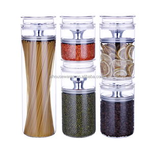 <span class=keywords><strong>Easylife</strong></span> - Recipiente de Vidrio y Silicona para Almacenamiento al Vacío con Reductor de Aire, Moderno, para Cocina, Conservación de Frescura, Fácil de Abrir, para Uso Doméstico - Product Image 1