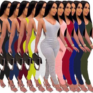 <span class=keywords><strong>De</strong></span> la <span class=keywords><strong>mujer</strong></span> 2 piezas <span class=keywords><strong>de</strong></span> Otoño <span class=keywords><strong>de</strong></span> Yoga conjunto sin mangas mono y las arrugas <span class=keywords><strong>pantalones</strong></span> largos <span class=keywords><strong>en</strong></span> Plus tamaño - Product Image 1