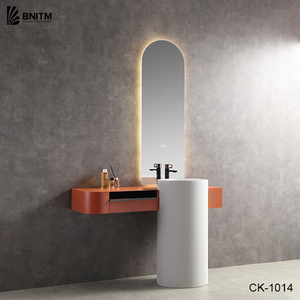 BNITM Moderno Simple Moda <span class=keywords><strong>muebles</strong></span> Piso <span class=keywords><strong>de</strong></span> pie <span class=keywords><strong>de</strong></span> acero inoxidable <span class=keywords><strong>Baño</strong></span> Vanidades gabinete <span class=keywords><strong>Lavabo</strong></span> <span class=keywords><strong>de</strong></span> piedra artificial - Product Image 6
