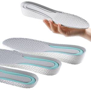PU <b>Memory</b> <b>Foam</b> Arch Supports Height Increase <b>Insoles</b> for Men Women Invisible Breathable Soft Heel Lift Non-Collapsing Sports - Product Image 6