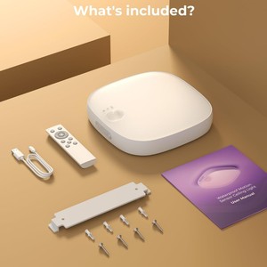Motion <b>Sensor</b> Ceiling <b>Light</b>, 8000mAh Rechargeable Closet <b>Light</b>, <b>LED</b> Lamp for Bathroom, RGB Remote Control Cordless Ceiling Lamp - Product Image 2