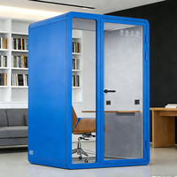 Cabines insonorisées modernes à structure en acier, directement du fabricant, pour bureaux commerciaux, cabines silencieuses, bureaux mobiles, immeubles de bureaux