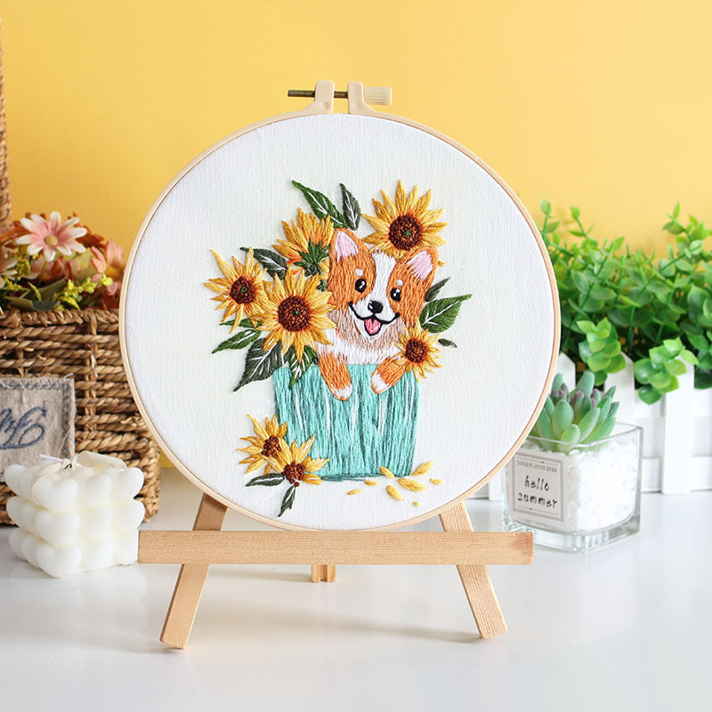 embroidery kit dog 1