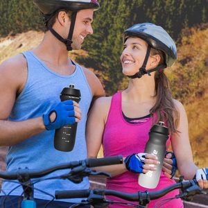 Bán Buôn Số Lượng Lớn Tùy Chỉnh Thương Hiệu 24Oz 750Ml Bpa-Miễn Phí Xe Đạp Thể Thao Chai Nước Rò Rỉ Bằng Chứng Tái Sử Dụng PP Nhựa Bóp Cho Cắm Trại - Product Image 2