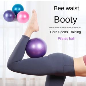 Boule de <span class=keywords><strong>gymnastique</strong></span> en PVC épaissie anti-déflagrant de 25cm <span class=keywords><strong>pour</strong></span> Fitness Yoga Pilates <span class=keywords><strong>Gymnastique</strong></span> Boule de paille arrière avec clip givré - Product Image 1