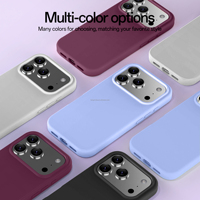 Coque de téléphone officielle antichoc en silicone liquide magnétique microfibre, protection intégrale pour iPhone 17 18 Pro Max, accessoires mobiles
